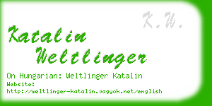 katalin weltlinger business card